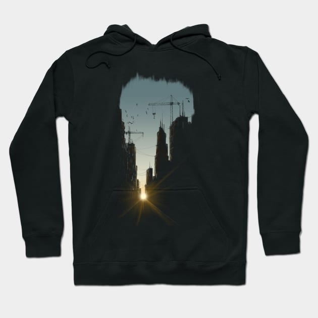 Concrete jungle Hoodie by flintsky